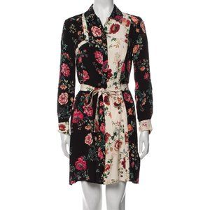 Maje floral mini shirtdress